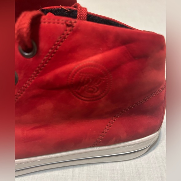 Paul Green Men’s Red Nubuck Shoes - Picture 5 of 13